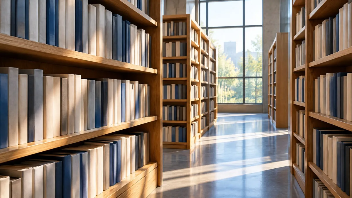 图书馆书架通道